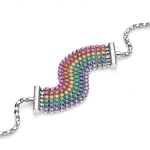 Bracciale in Argento con zirconi